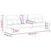 VidaXL Canapé-lit avec porte-gobelets crème tissu 351866
