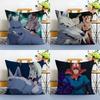 Anime P-Princess M-Mononoke Pillow Case Anti-dustmite Pillowcase Invisible Zipper Silky Plush Sofa