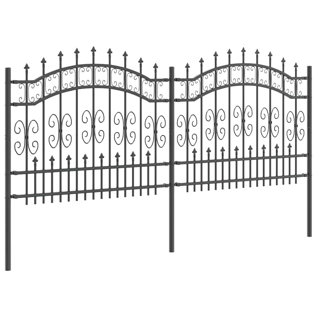 Garden Fence KAMPEN 240 x 140 cm Mesh Powder Coated Steel