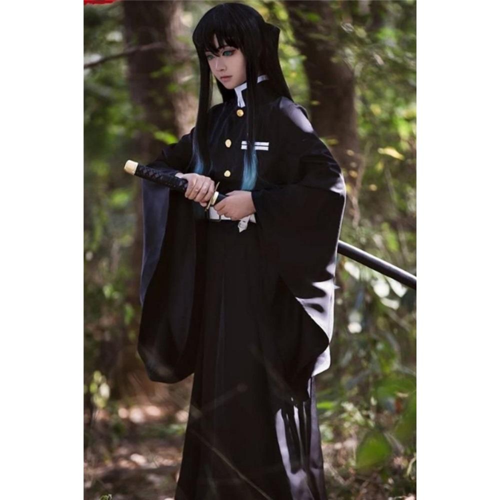 Аниме Kimetsu No Yaiba Токито Муичиро Косплей Костюмы Форма Кисацутай Парик Костюм на Хэллоуин Взрослые Дети