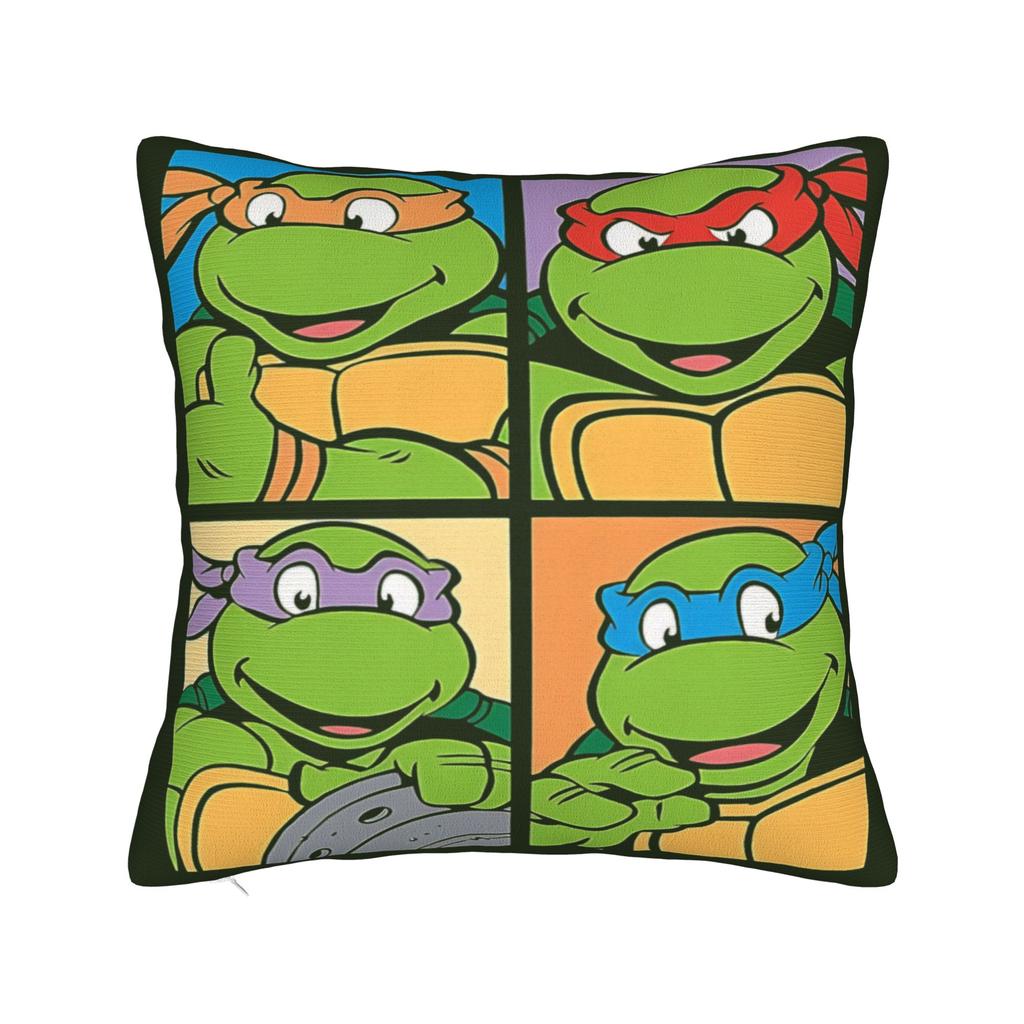 Подушка с принтом Черепашки-ниндзя (T-Teenage M-Mutant Ninja Turtles) - Забавная наволочка для подушки, декоративные наволочки для дивана, автомобиля, дома