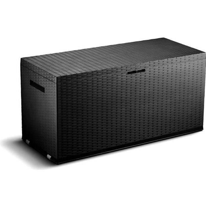 TOOD Resin Storage Trunk - 350 L - 120 X 52 X 60 Cm - Anthracite Gray