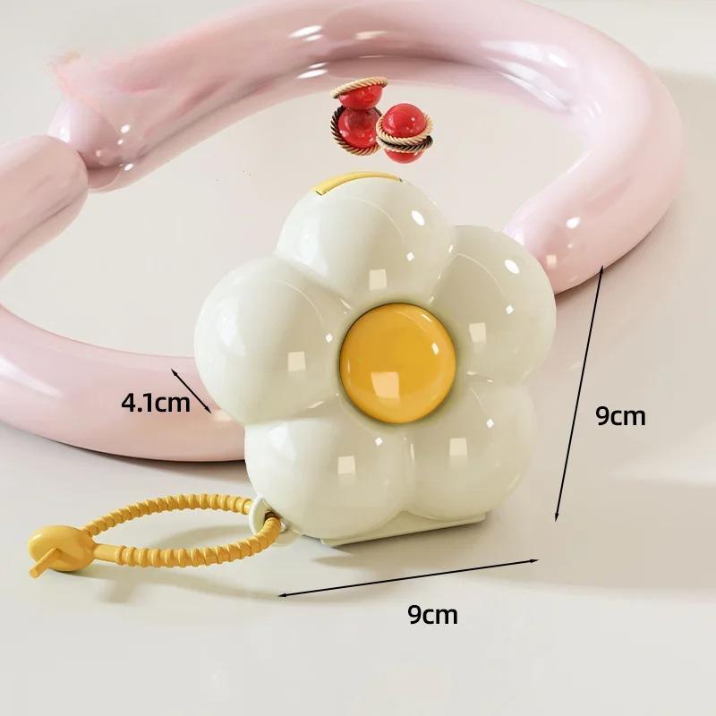 Flower Pill Case Portable 6 Grids Moisture Proof Pill Container Holder for Vitamins Cod Liver Oil Supplements Medication