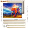 RUOPOTY With DIY Frame Animals DIY Painting By Numbers Handmade Oil Painting Kits Acrylic Picture Canvas Painting For Wall Art
