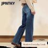 Женские модные повседневные брюки и капри JPNTKY однотонные с принтом