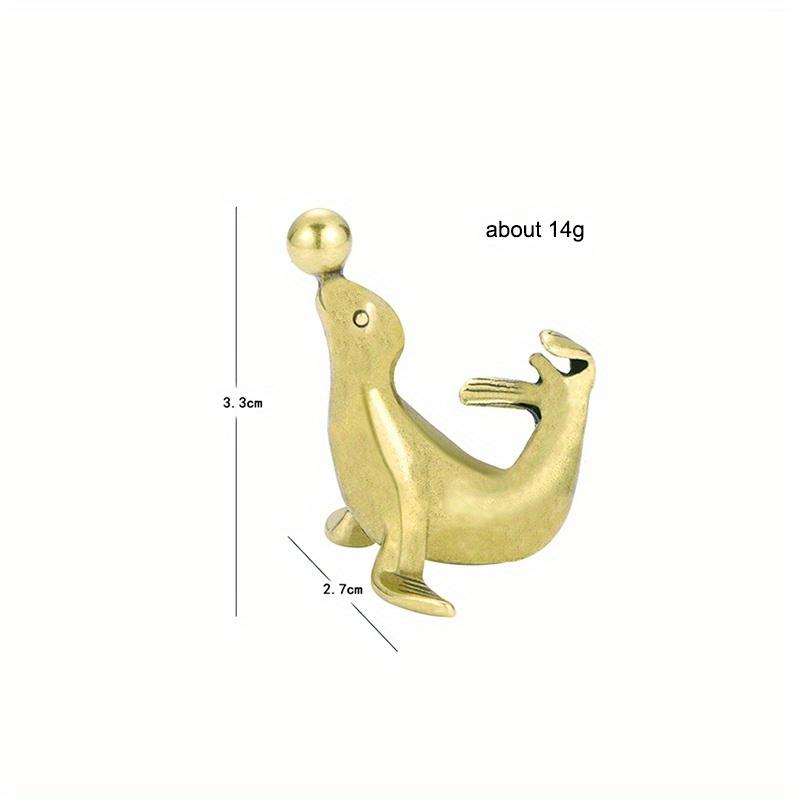 1PC Antique Copper Figurines Home Decor Accessories Vintage Brass Animal Mountain Ornaments Desk Decorations