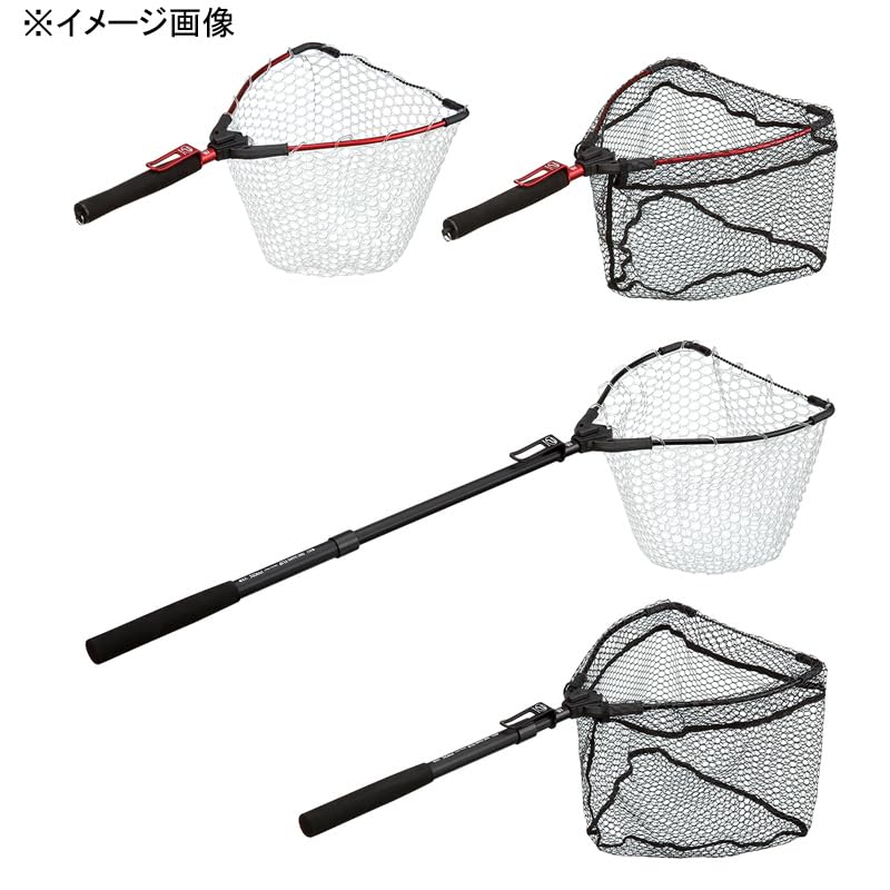 Prox Flip Landing Rubber Handy One-Hand Net, Net, Short, Clear/Red