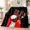 Bukayo Saka Flannel Throw Blanket Soft Warm Cozy For Sofa Bed Indoor Home Bedroom Use