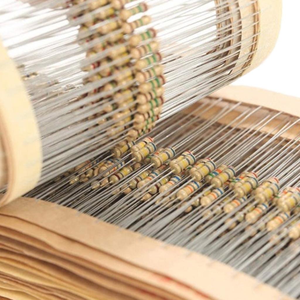 1500pcs 1/4W Carbon Resister 5percent 1R~10M Plug-in Resistance Elements Package Carbon Film Resistors