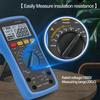 Insulation Resistance Tester 2000V Megohmmeter & Digital Multimeter ABS Resistor Meter for AC/DC Voltage Measurement