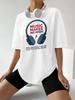 Music Make Me T Shirt Vintage Plus Size Harajuku Streetwear Women Tshirts Yin Yang Graphic Tshirt Aesthetic Clothing
