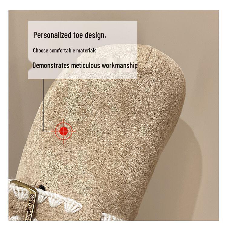 Женские ретро-тапочки Birkenstock с толстой подошвой, флисовой подкладкой и меховым круглым носком для осени/зимы.