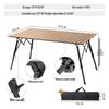 Nufeng Portable Aluminum Alloy Roll-Up Camping Table