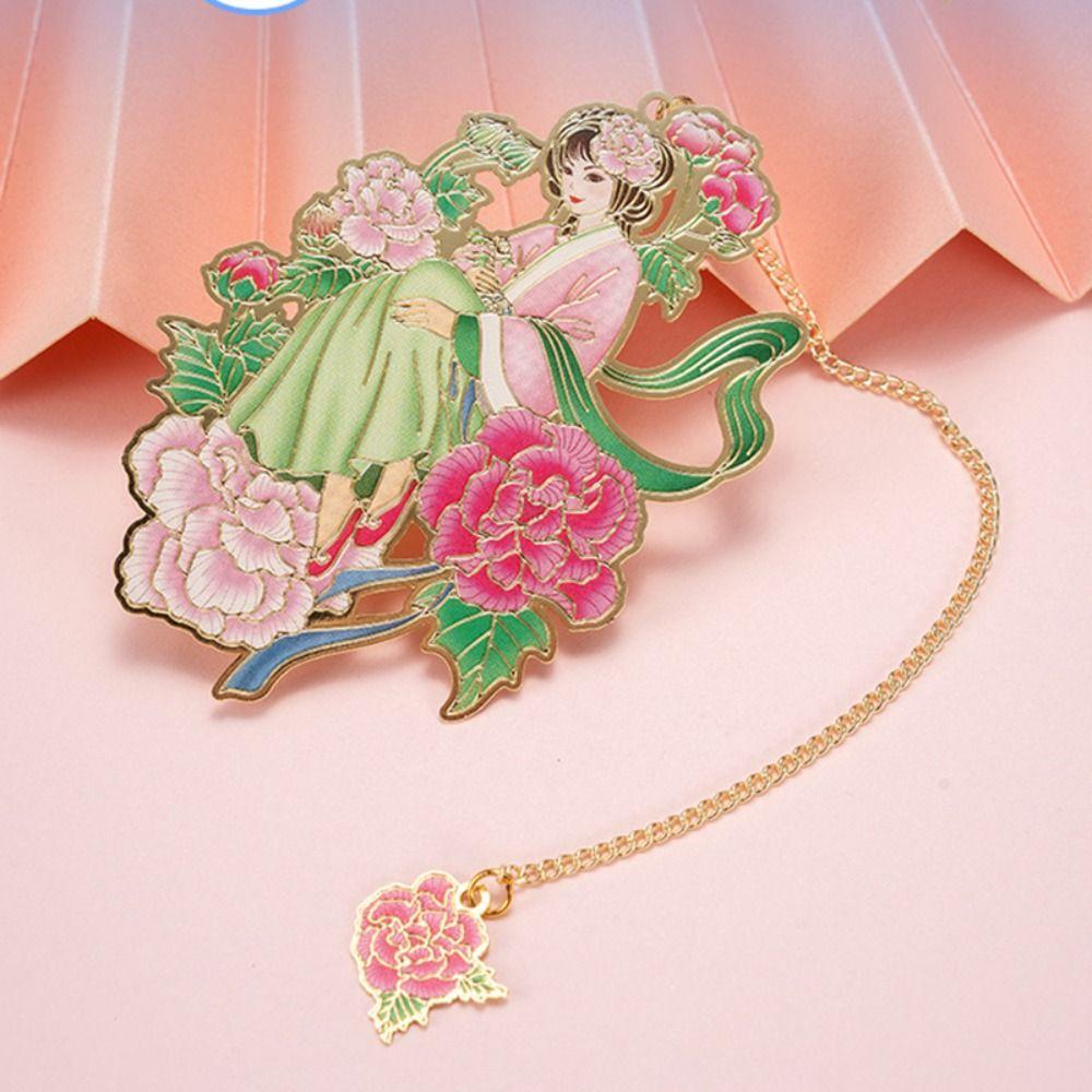 With Tassel Pendant Bookmarks Hollow Pagination Mark Retro Book Clip Book Lovers