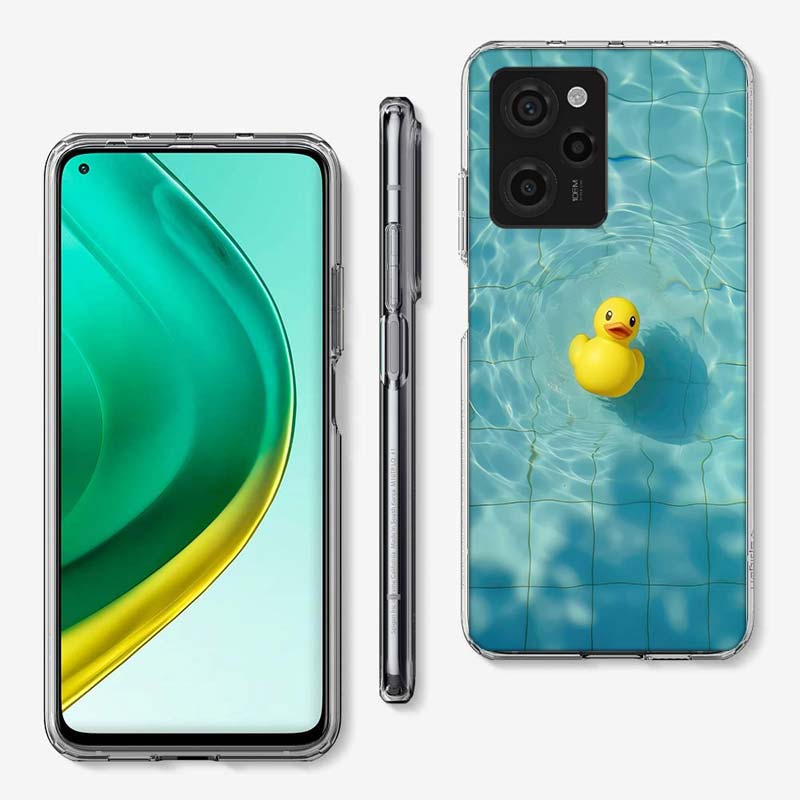 Плавающие резиновые уточки Чехол для телефона для Xiaomi Poco M8 M7 M6 M4 M3 X7 X6 X4 Pro F7 Ultra M5S Mi 14 14T 1