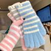 Fuzzy Touch Screen Gloves Long Cuff Thermal Gloves Soft Winter Warm Gloves  For Women