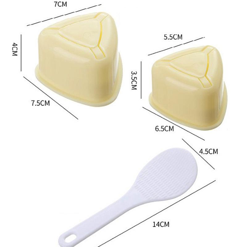 3 шт./компл., форма для суши «сделай сам», онигири, рисовый шарик, пищевой пресс, треугольная форма для приготовления суши