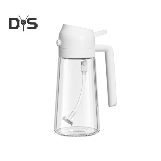 Распылитель масла для приготовления пищи. Дозатор масла 2 в 1. Стеклянная бутылка-распылитель на 500 мл/17 унций с насадкой. Многоразовый распылитель пищевого масла для кухни, жарки салатов, барбекю.