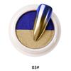 Dual Colors Solid Magic Mirror Nail Powder Holographic Laser Nail Glitter Two Colors Titanium Powder Platter Nail Art