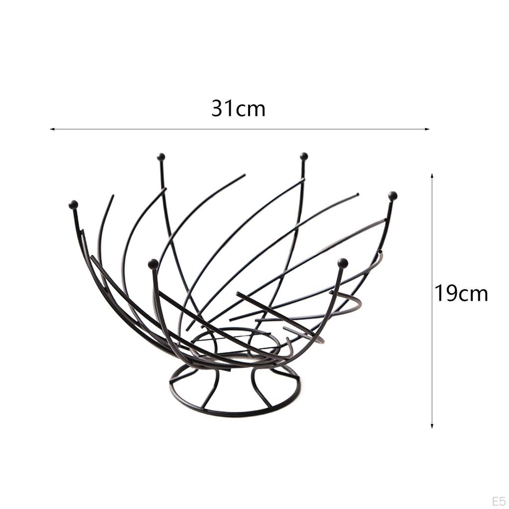 Fruit Basket Countertop Holder Decorative Stand Surable Creativity Bowl Plate for Living