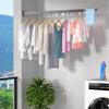 Невидимая складная сушилка для одежды на балкон без сверления