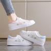 Shoes  Women Running Spring Autumn Fashion White Breathable Embroidered Flower Lace-Up Casual Sneakers Zapatos De Mujer