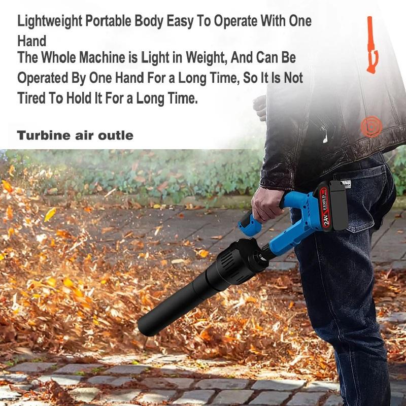 Бесщеточный литиевый аккумулятор 21 В воздуходувка зарядка ручной воздуходувка пылесборник