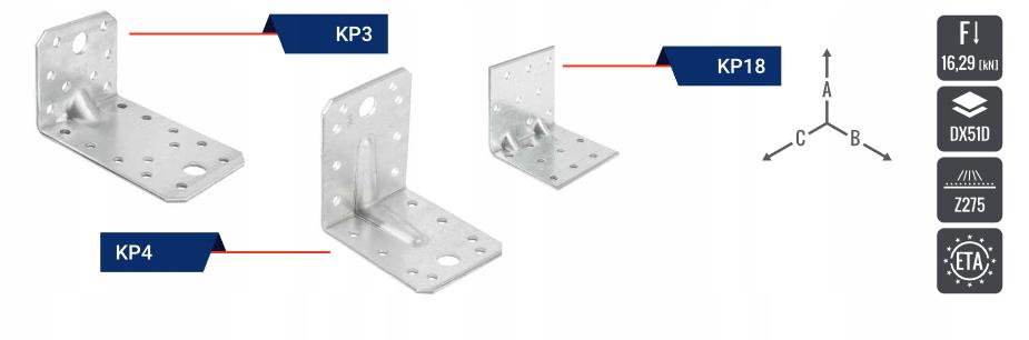 Construction Connector with Embossing 75*75*60*2.5mm