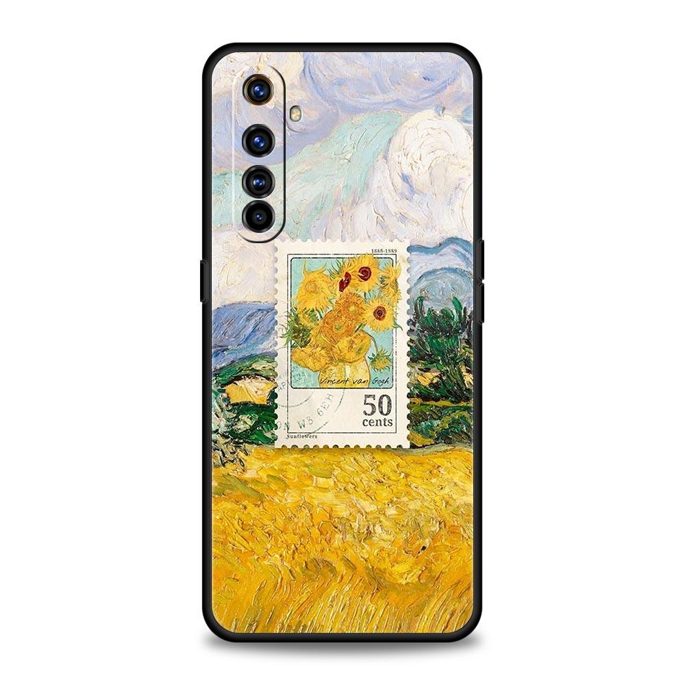 Чехол для телефона для Realme 12 11 10 9 8 5G 7 6 GT5 GT3 GT2 Pro Plus C21 C11 C25 C35 GT Neo 2 3 3T 5 Чехол Звездное небо искусство ван Гога