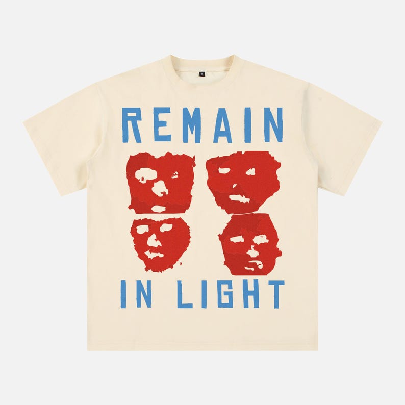 Bleiben Sie in Licht Band T-Shirt, Retro 80er Jahre Talking Heads Album Grafik Tee