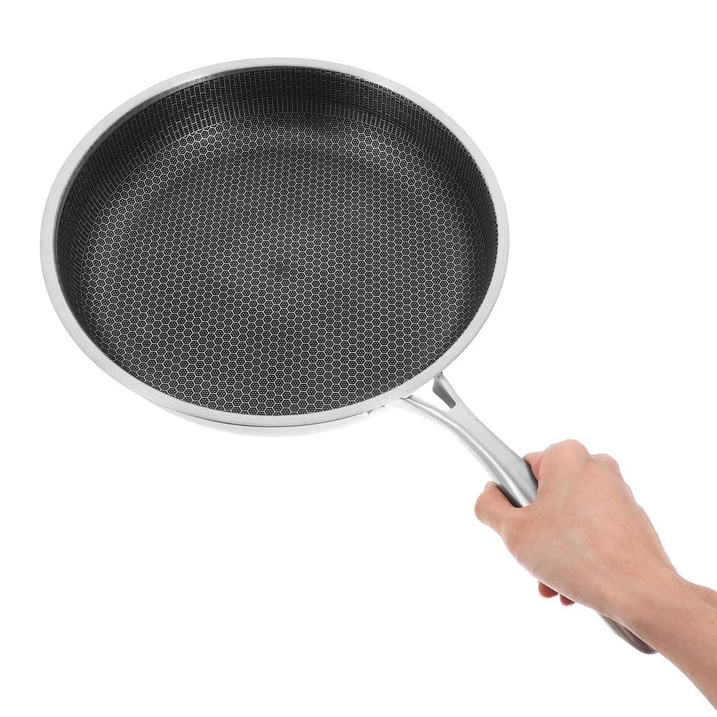 Сковорода из нержавеющей стали с сотовым покрытием, антипригарная сковорода для жарки яиц, кухонная посуда, маленькая сковорода, сковороды вок из нержавеющей стали, антипригарные