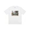 Palace Футболка FW23 10Foot из коллекции осень-зима с принтом автомобиля, круглым вырезом, коротким рукавом, унисекс, топы, белая P25TS283