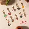 1PC Christmas Keychain Wallet Enamel Gifts Storage Bag Pendants Alloy Party Decorative Clip for Keys Aesthetic Backpack