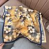 Winter Flower Retro Oil Painting Series Women's Imitation Cashmere Long Scarf Gift Shawl Literary Fashion Decoration Warm Scarf