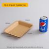 Kraft Rectangular Disposable Paper Snack Plates