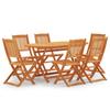 Day and Night - Day and Night Folding Garden Dining Set 7 Pieces Eucalyptus Wood