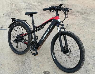 Hot Selling RANDRIDE YG90B Electric Bicycle 1000W High-power Motor 48V17AH Battery Hydraulic Brake,adult 27.5-inch Tire Low-carbon Electric Bicycle