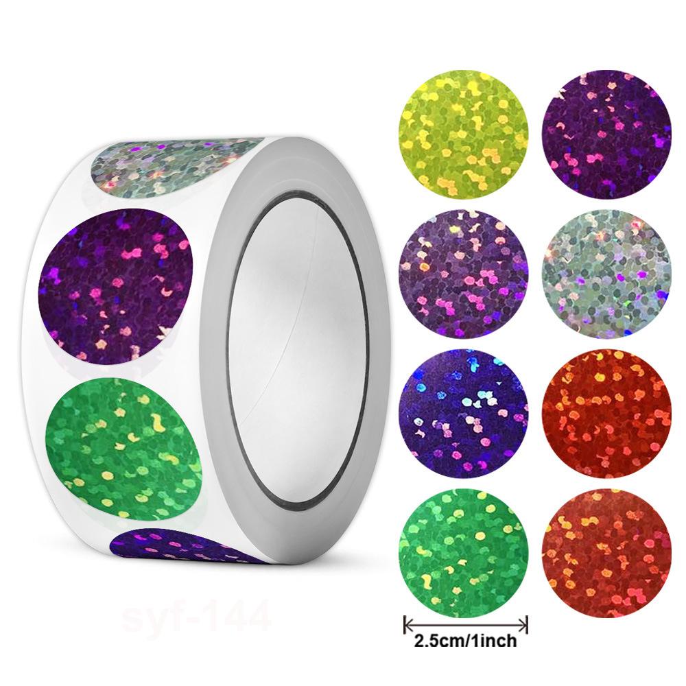 500 шт. в рулоне Блестящие наклейки в форме сердца Для школьного учителя Наклейки-награды Декор для вечеринки Подарок Бизнес-наклейки Канцелярские наклейки