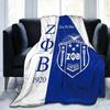Плед с узором Zeta Phi Beta Модный для кровати, дивана, кондиционера Модный для отдыха, пикника, путешествий, дневного сна Мягкий фланелевый плед