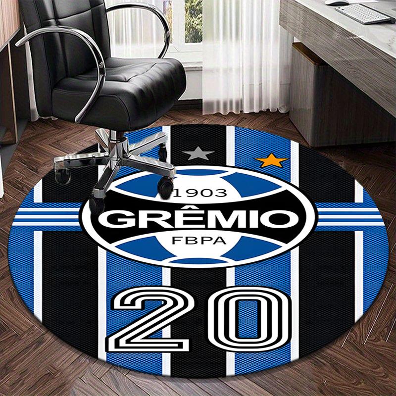 1PC round rug Fc Crest Design Printed Round Area Rug ,Rug For Home Office, Round Chair Rug, Decorative Carpet Fan gifts Christmas gift