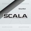 3D SCALA Car Styling For Scala Letter Emblem Sport Line VRS Monte Carlo Badge Metal Stickers Rear Trunk Decals Auto Accessories