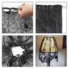 Готика Прозрачные Черные Кружева Абажур Оконная Панель Абажур для Приватности Шарф Для Дома Украшения для Приватности 19,69x59,1 дюйма