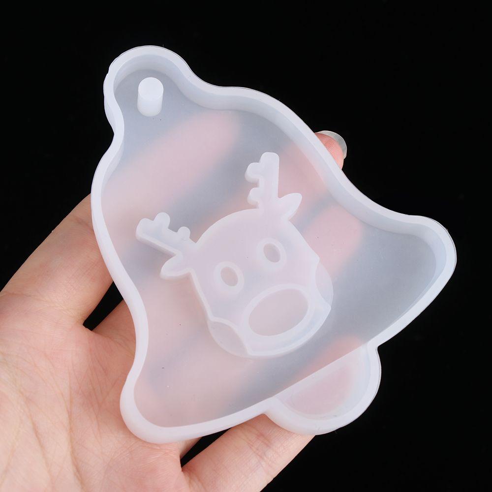 Подвесные бирки Рождественская елка Кристальная смола Форма Эпоксидная смола Формы Рождественское украшение Силиконовая форма