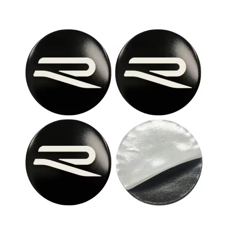 T23-4Pcs 56mm Car Wheel Center Cover Stickers Hub Cap Accessories For Volkswagen GTI Polo Passat B6 B7 B8 Golf MK7 MK8 Tiguan Jetta