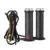 DC 12V Регулируемые Ручки с Подогревом Силиконовые Электрические Формованные Рукоятки 5-ступенчатая Рукоятка Руля Мотоцикла Детали для Мотоцикла на Зиму