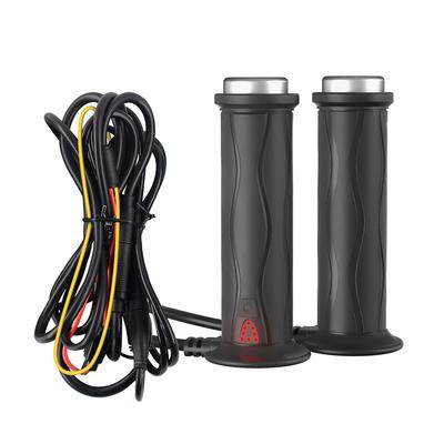 DC 12V Регулируемые Ручки с Подогревом Силиконовые Электрические Формованные Рукоятки 5-ступенчатая Рукоятка Руля Мотоцикла Детали для Мотоцикла на Зиму