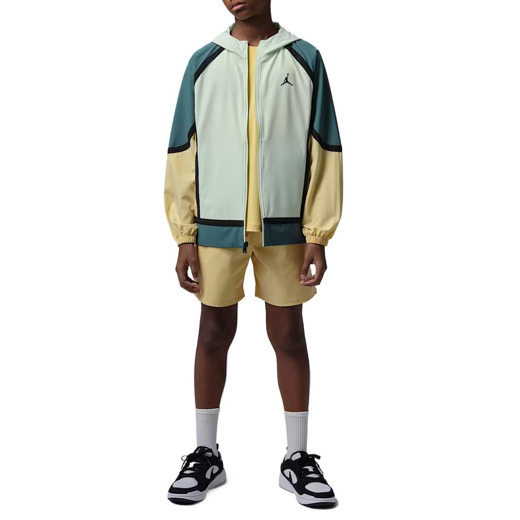 Jordan Куртка Ss26 Color Block с капюшоном на молнии Детские куртки IW1406-300