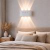 Dual Up Down Lighting PIR Motion Sensor Wall Lamp 3 Color Light Waterproof LED Wall Light Modern Design Rechargeable