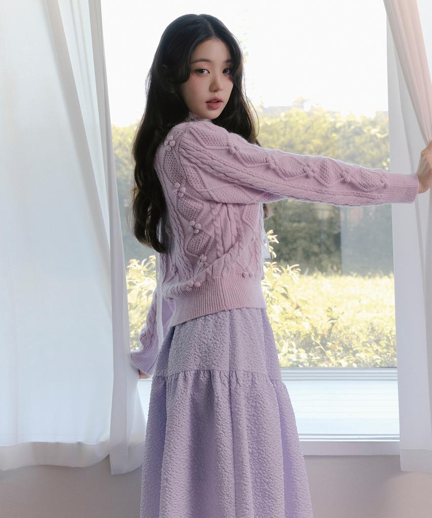 Lora Lora Многоярусная Длинная Юбка Лавандовая