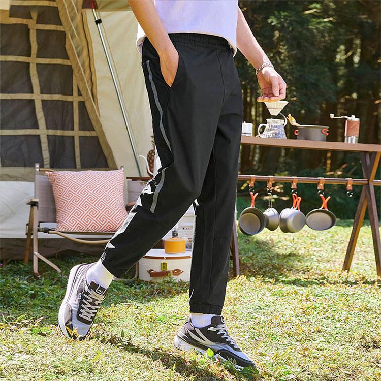 Fila Casual Knitted Sports Long Pants Men Bottoms Black F11M229607FBK